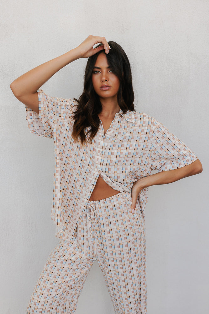 Rylie Set Beige Check