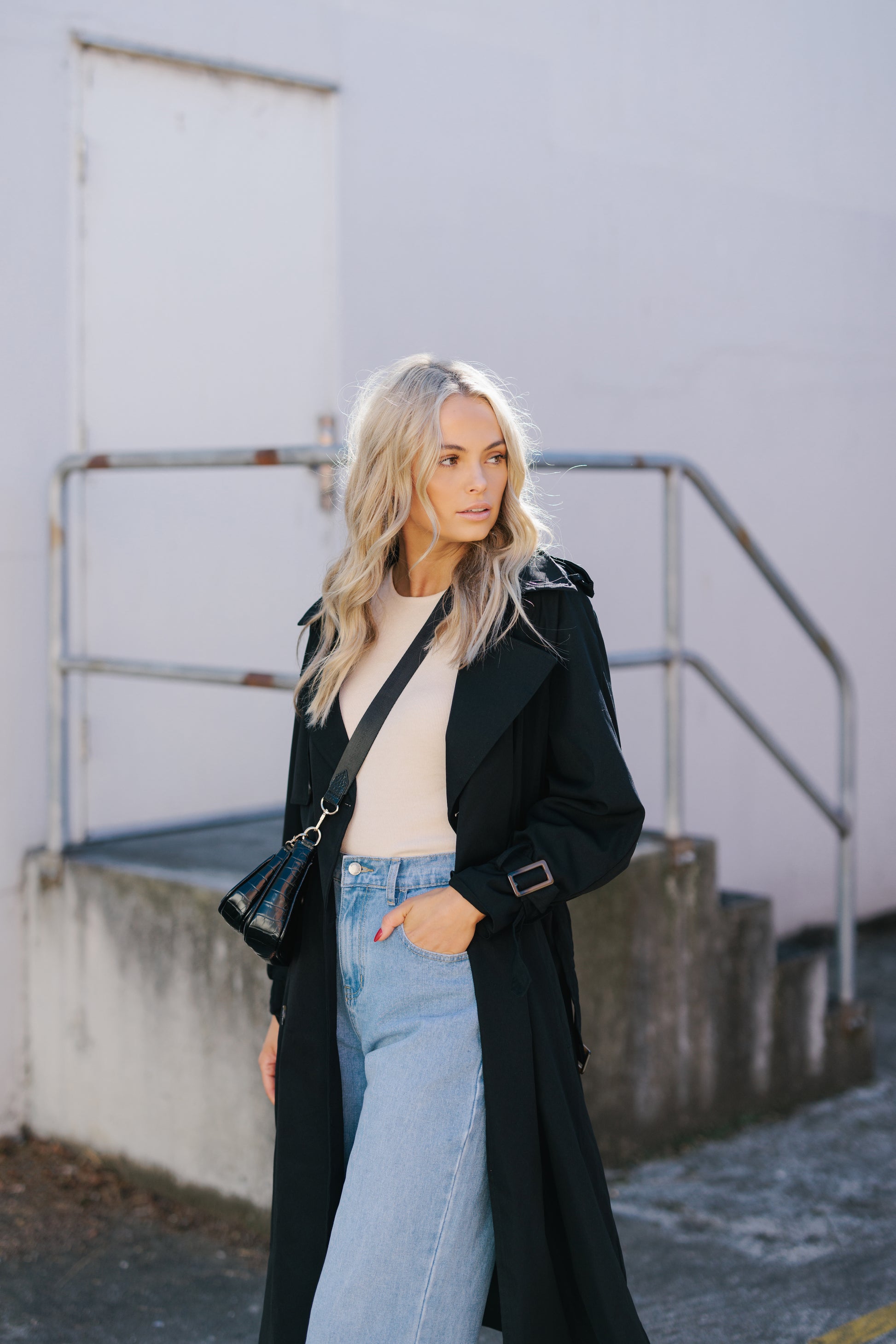 Oaklie Trench Coat Black – Mirror Mirror Boutique