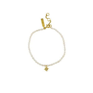 Malinda Bracelet - Pearl/Gold