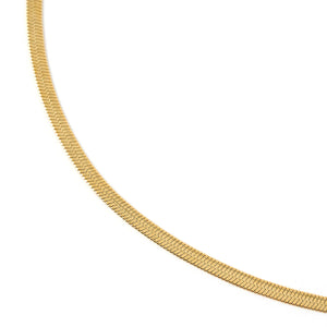 Sylvia Snake Chain Necklace - Gold