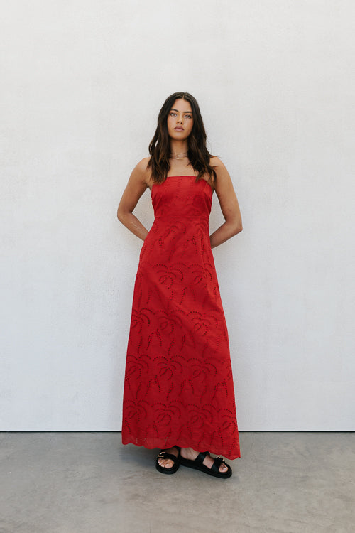 Samantha Maxi Dress - Red