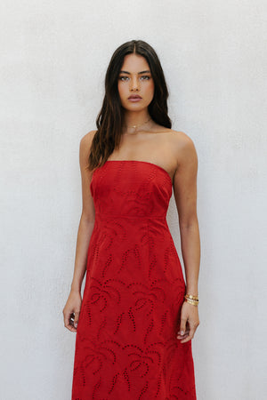 Samantha Dress - Red