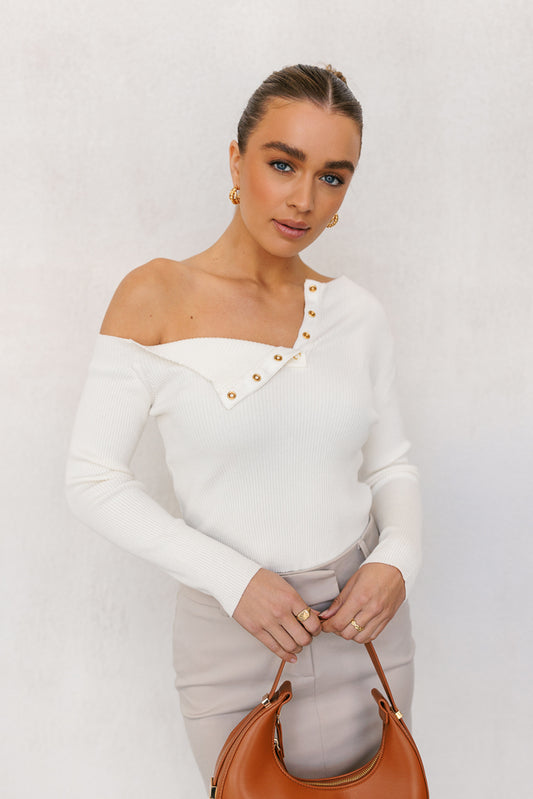 Santi Long-sleeve Top - Cream