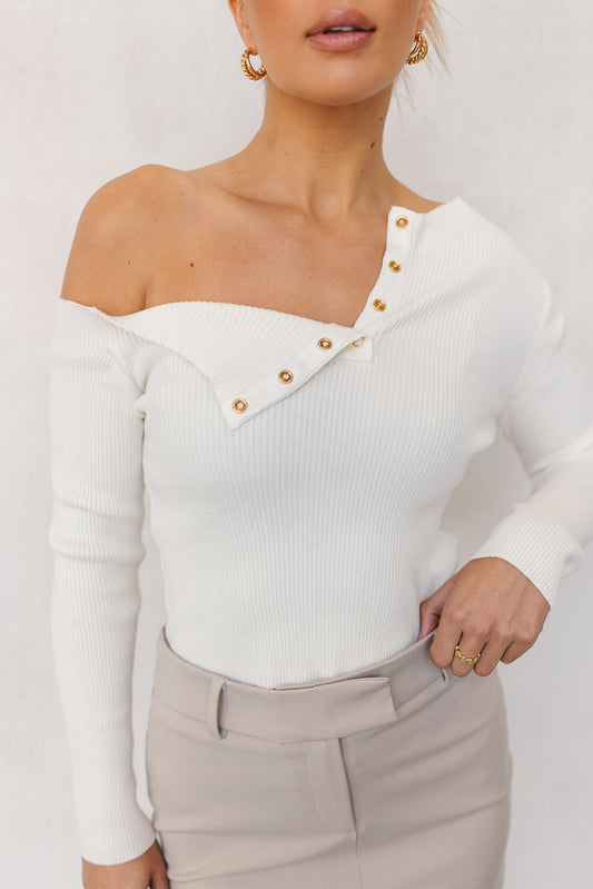 Santi Long-sleeve Top - Cream