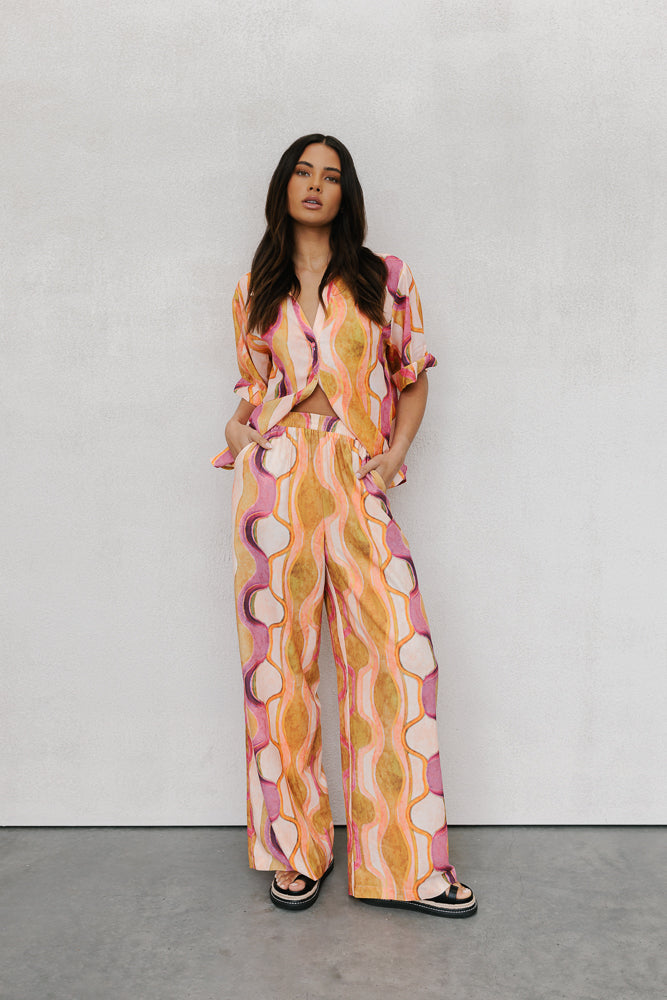 Davinci Pants Paris Print