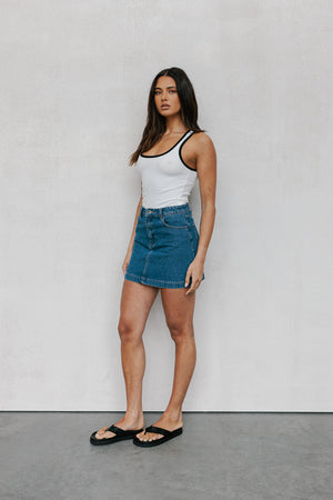 Sara Skirt - Classic Denim