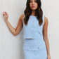 Fenzo Skirt - Cornflower Blue