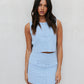 Fenzo Skirt - Cornflower Blue