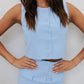 Fenzo Skirt - Cornflower Blue