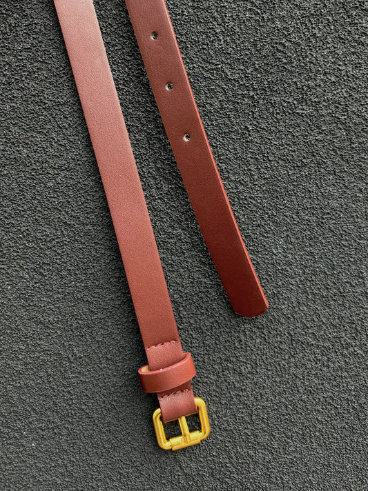 Mara Skinny Belt - Brown