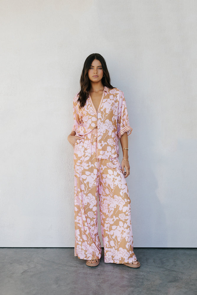 Tripoli Set Tan Floral