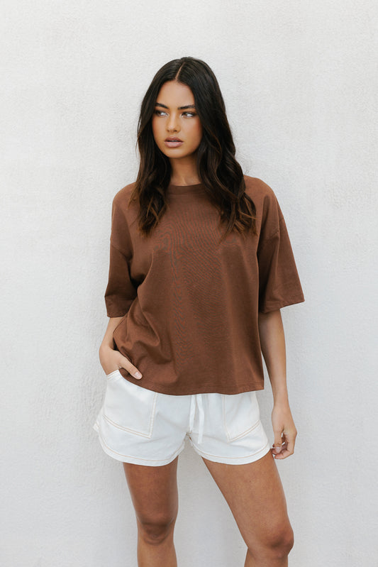 Kell Tee - Chocolate Brown