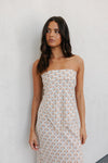 Tulsi Skirt - Beige/Sky Check