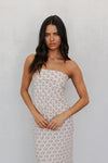 Tulsi Skirt - Beige/Sky Check