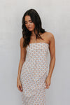 Tulsi Skirt - Beige/Sky Check