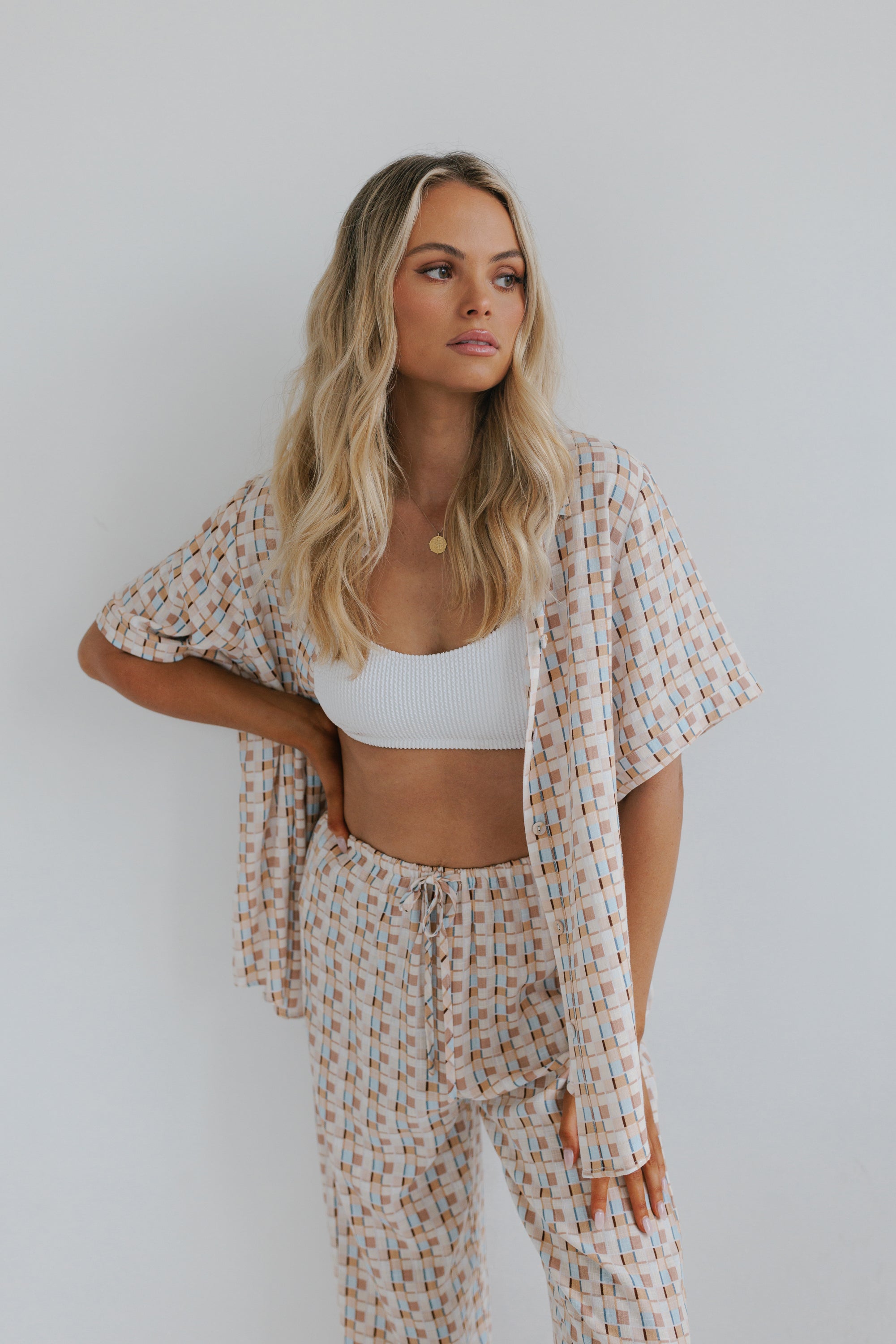 Rylie Set Beige Check