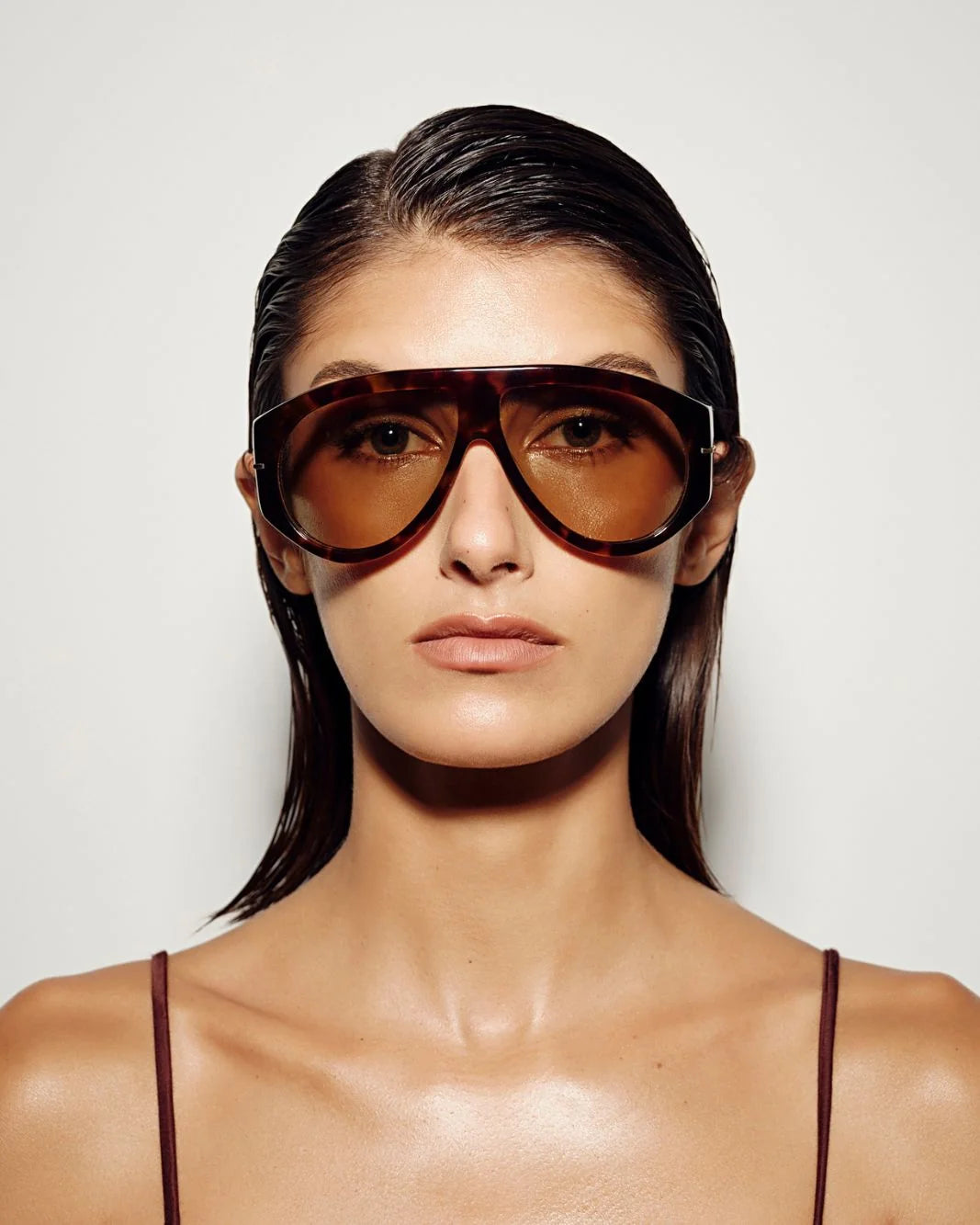 Amelia Sunglasses Dark Havana Tort Yellow
