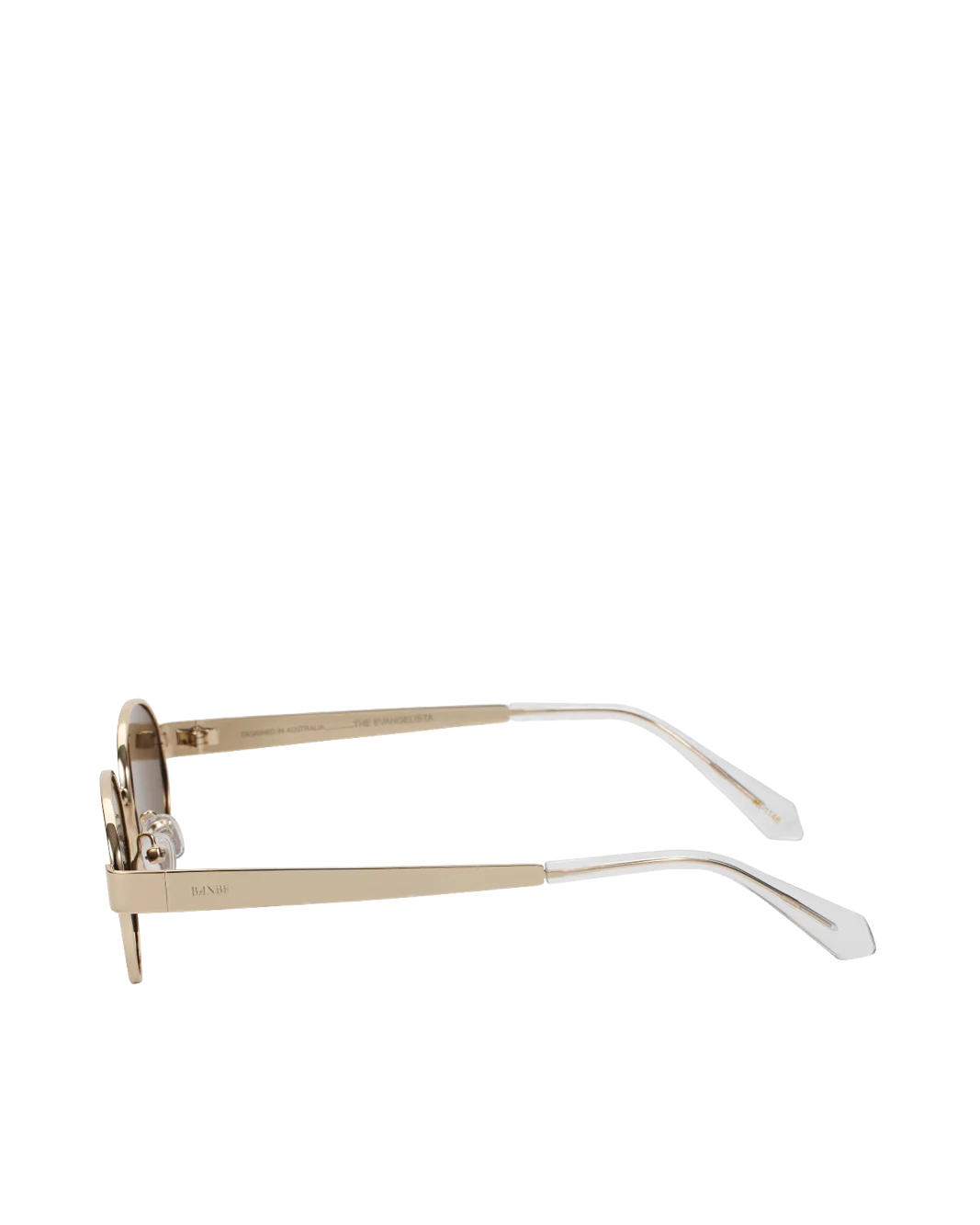 Evangelista Sunglasses Gold Brown