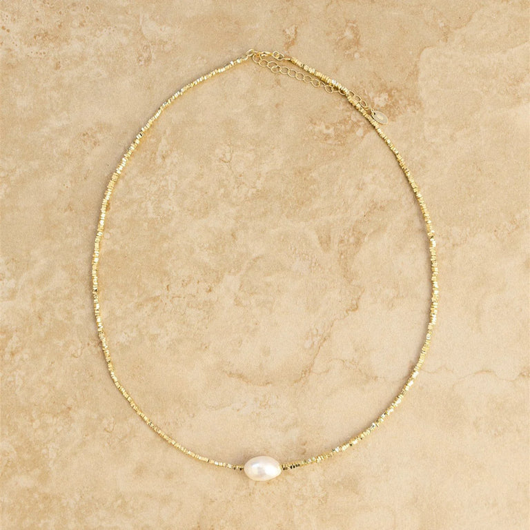 Tahiti Necklace - Gold/ Freshwater Pearl