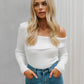Tarah Knit Top - White