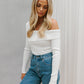 Tarah Knit Top - White
