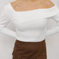 Tarah Knit Top - White