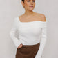 Tarah Knit Top - White