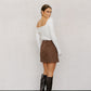 Tarah Knit Top - White
