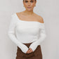 Tarah Knit Top - White
