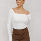 Tarah Knit Top - White