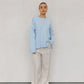 Teddy Jumper -Baby Blue/White