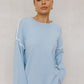 Teddy Jumper -Baby Blue/White