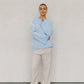 Teddy Jumper -Baby Blue/White