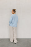 Teddy Jumper -Baby Blue/White