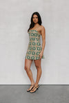 Tiana Dress - Khaki Tile