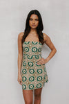 Tiana Dress - Khaki Tile