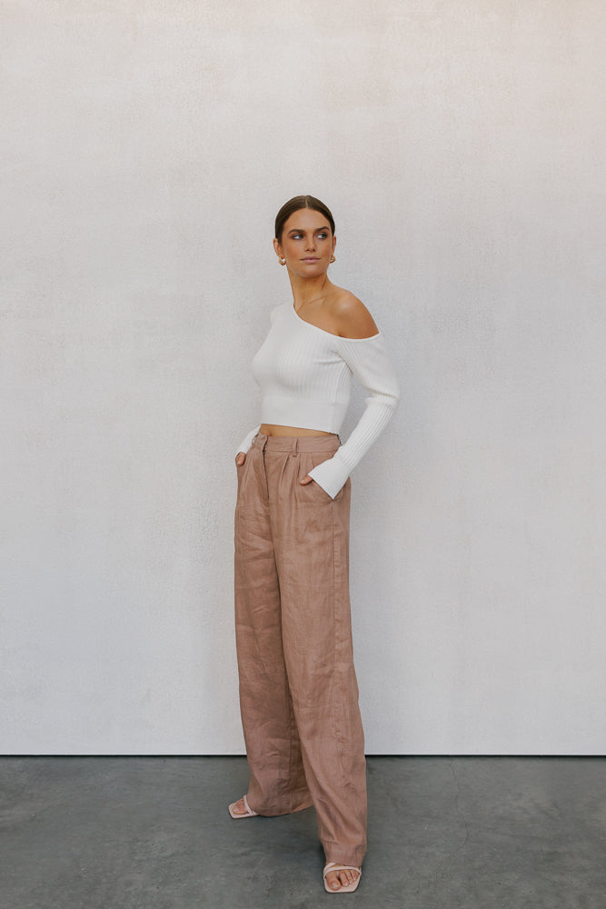 Trina Off-the-shoulder Top White