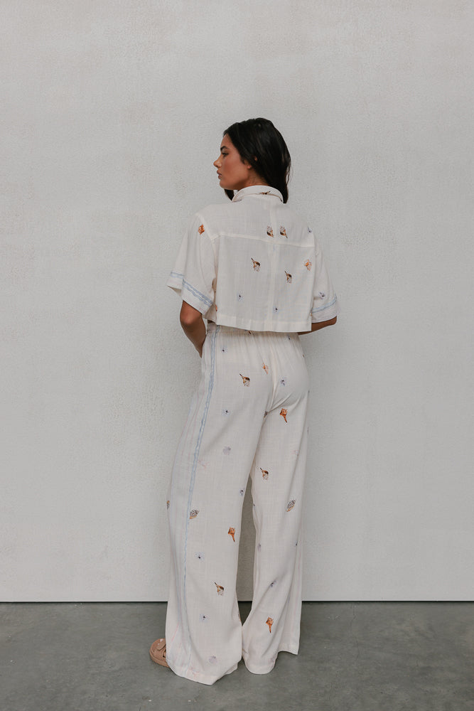 Citta Pants Seashell Print