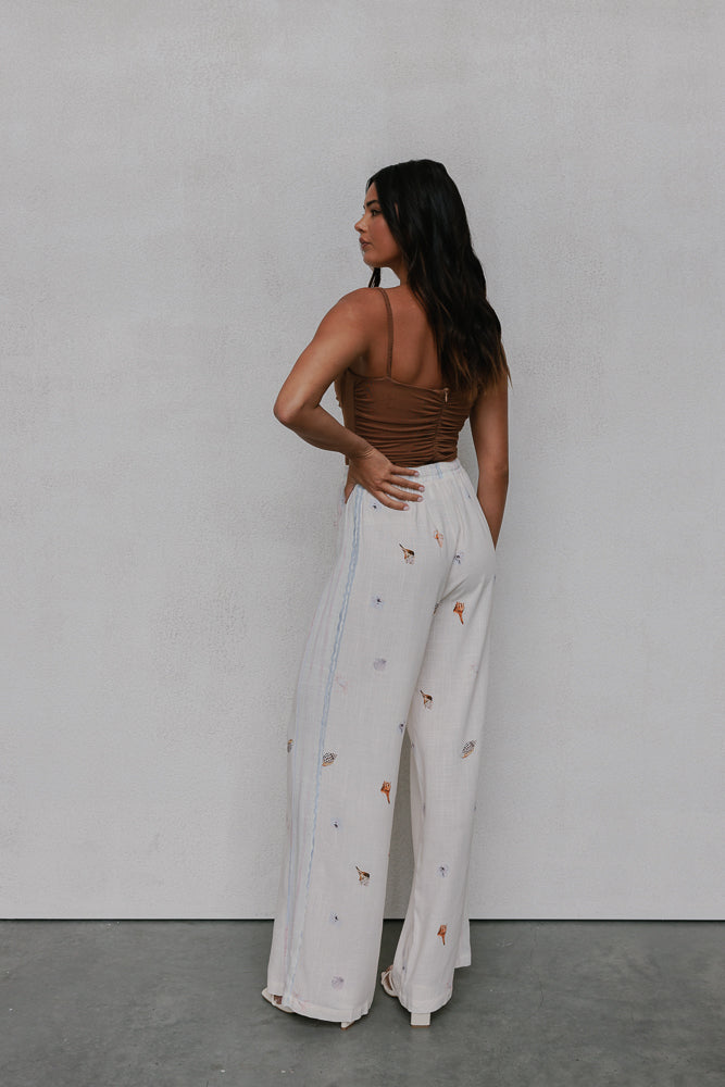 Citta Pants Seashell Print