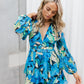 Tullie Dress - Blue/Lemon Floral