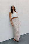 Tulsi Skirt - Beige/Sky Check