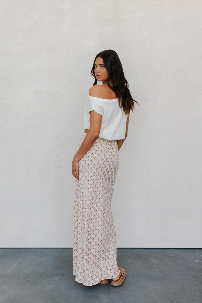 Tulsi Skirt Beige Check