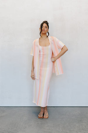 Turin Dress  - Sorbet Stripe