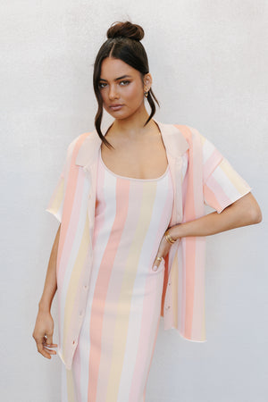 Turin Dress  - Sorbet Stripe