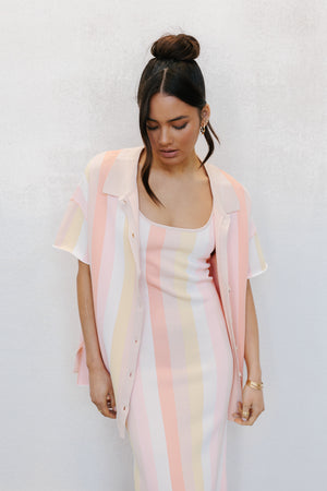 Turin Dress  - Sorbet Stripe