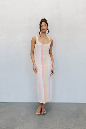 Turin Dress  - Sorbet Stripe