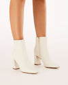 Indeera Ankle Boots - Bone
