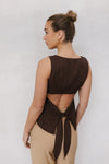 Udita Top - Brown