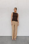 Udita Top - Brown