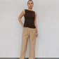 Udita Top - Brown